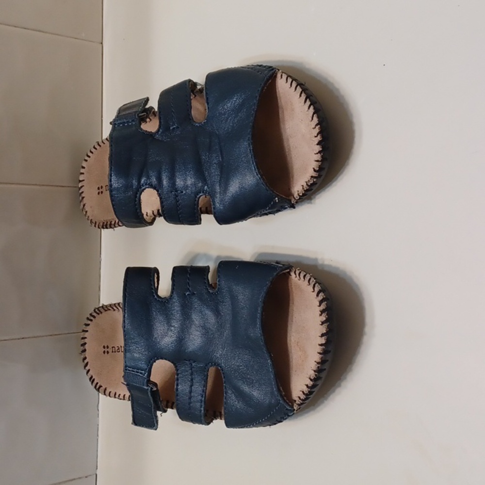 Naturalizer Dark Blue   Leather   Comfort Sandals 6.5 M